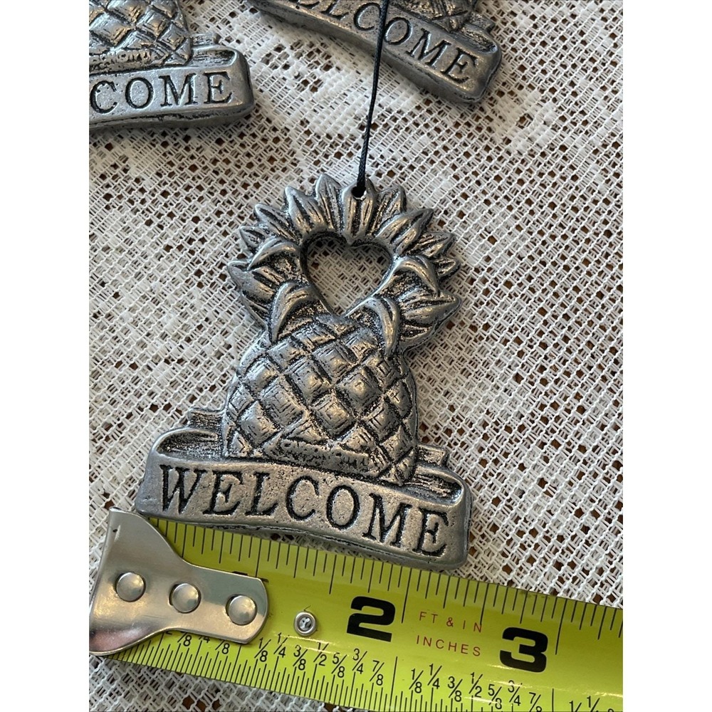 Vintage Carson Metal Wind Chime USA Made Pineapple Welcome Hospitality Decor - Picture 16 of 16